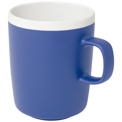 Tasse en céramique personnalisable de 350 ml Lilio Bleu royal